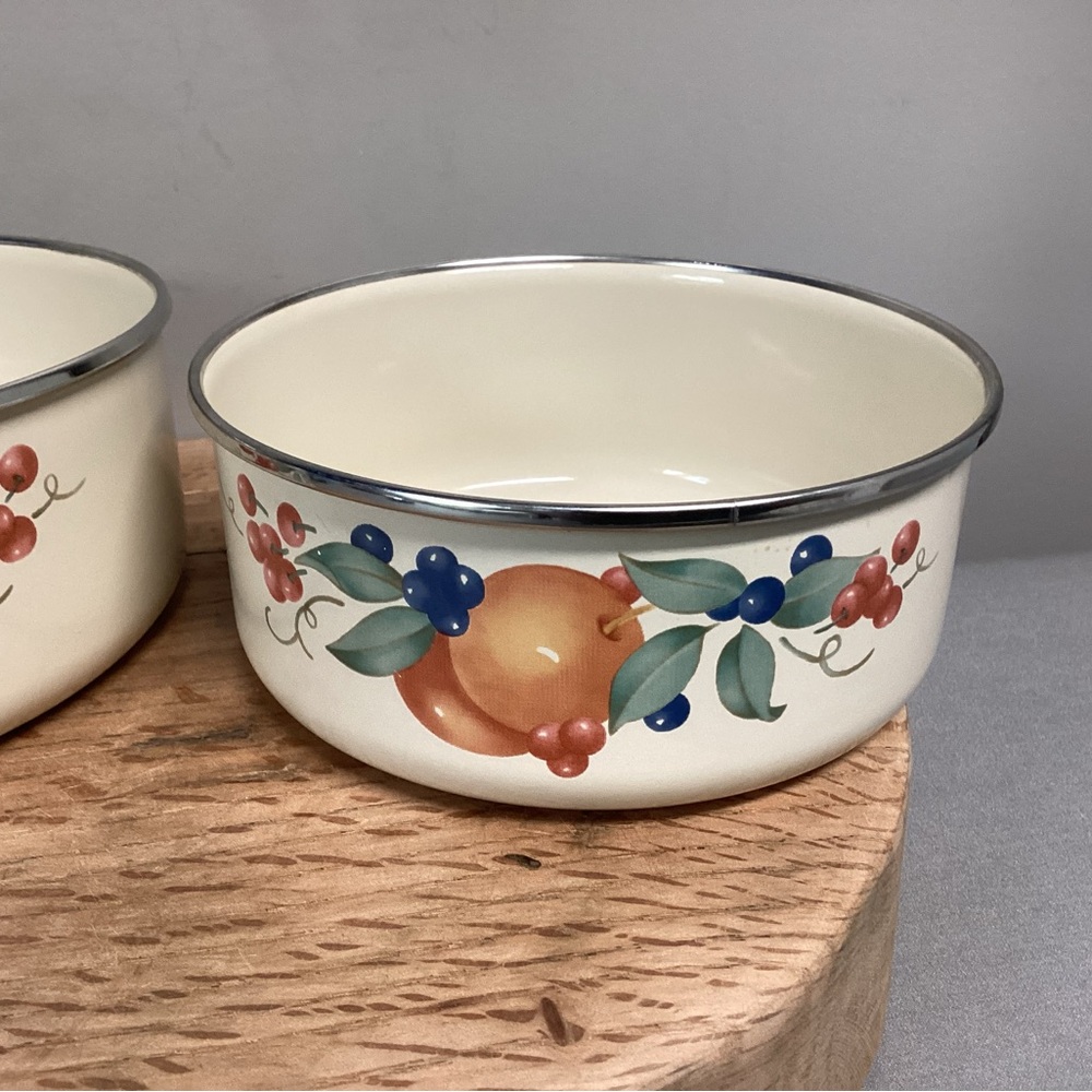 🟠 Vintage set of 2 - Corelle Coordinates Bowls by Lincoware for Corning - Picture 4 of 14